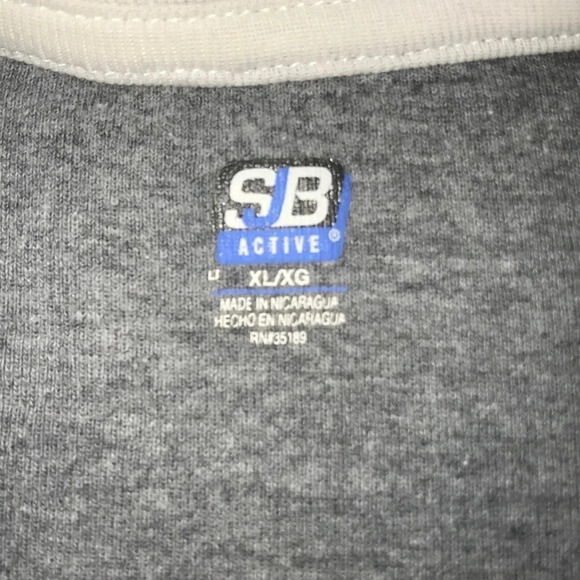 SJB Active T-shirt layered look 100% cotton size XL - Picture 4 of 6